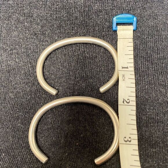 Stainless Steel Unisex Cuff hand forged - Picture 2 of 6